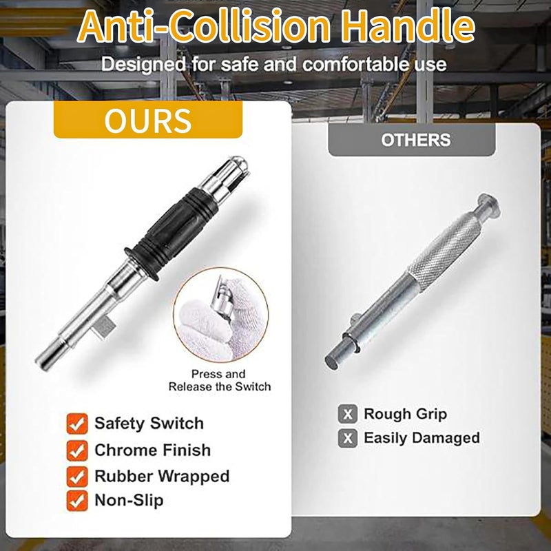 JUSTHERE 440 lb/200kg Magnetic Lifter, Permanent Magnetic Lifter with Release, for Lifting Plate Steel, Board, Used in Shop Crane, Hoist, Board - Image 4